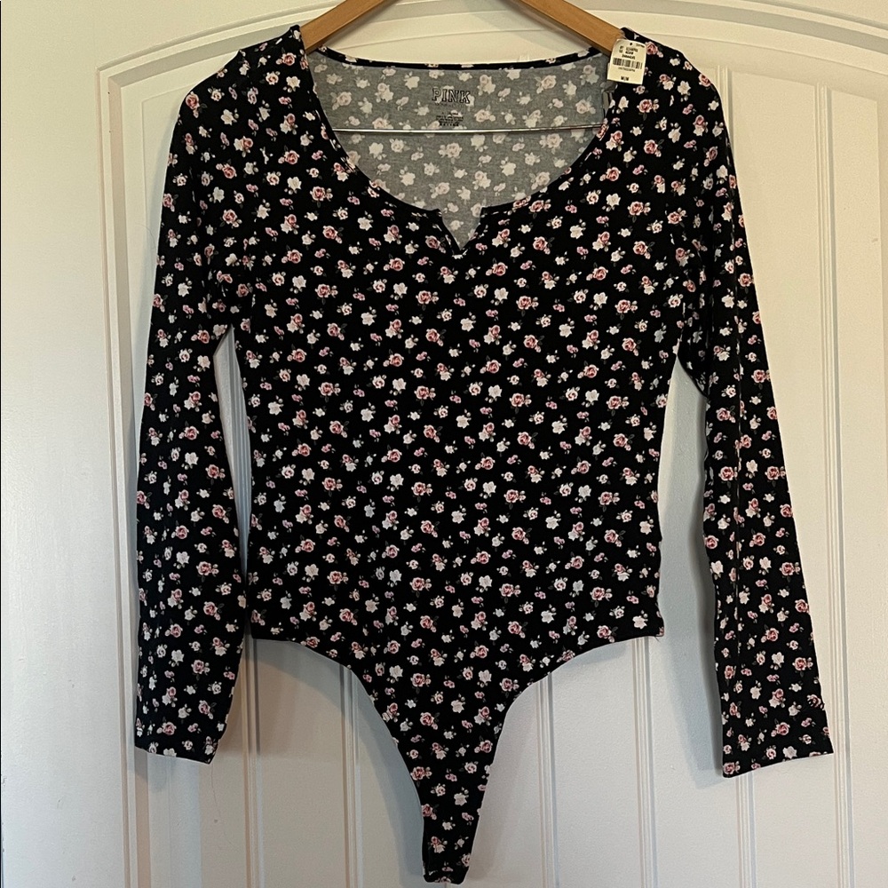 PINK Victorias Secret ditsy floral Bodysuit